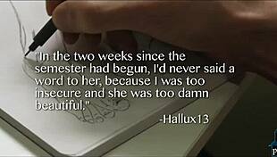 redhead student fucks in study room