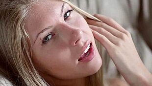 Beautiful girls Leila and Merlin in hot scene in Babes - Stone.