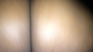 ebony lesbian rides strap in reverse cowgirl position