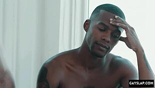 Damn! Big Black Cock Pounds Gay Twink in Rough Interracial Action!