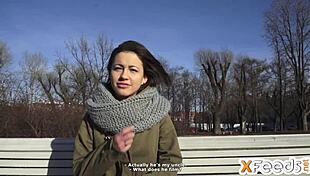 Hot Brunettes Feel Intense Emotions During Casting Turned Hardcore.