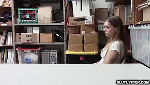 shoplifting teen summer brooks gives hardcore blowjob to match