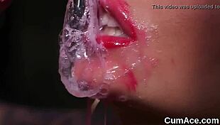 Frisky Doll Devours Cumshot!