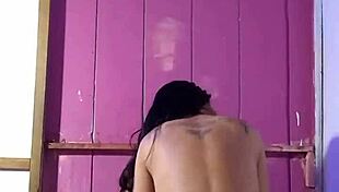 Hey, after changing her shower, I fucked the tasty mature woman with her big pussy and monster cock, wow! 😏💦