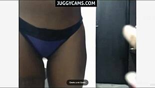 Ebony huge tits webcam show