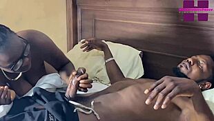 Sexy horny black babe fucks wet pussy