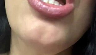 Brunette latina slut with big tits and long hair encourages jerking off for amateurs leading to cumshot