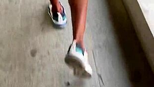 i picked up this big black guy on the street stroking his cock and took him home for anal