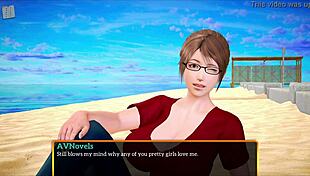 Big tits anime family in erotic homemade game.