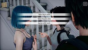 my bully turned lover with small tits in game.