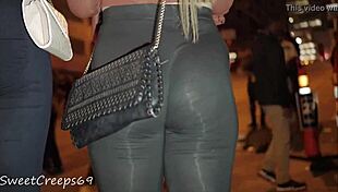 candid babe got one perfect ass seethrough
