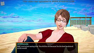 Big tits anime family in erotic homemade game.