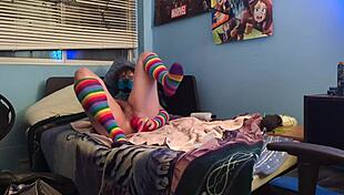 Submissive puppy feels the thrill practicing with his monster dildo