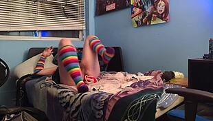 Submissive puppy feels the thrill practicing with his monster dildo