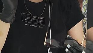 Colombian Girlfriend Watches Real Madrid Match