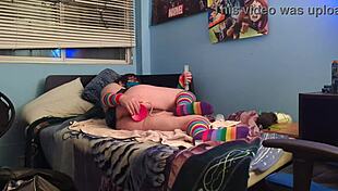 Submissive puppy feels the thrill practicing with his monster dildo