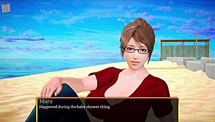 Big tits anime family in erotic homemade game.