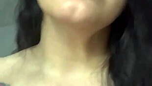 Brunette latina slut with big tits and long hair encourages jerking off for amateurs leading to cumshot