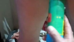 Velvet rain horny milf gets fucked on desk and squirts hard using huge toys