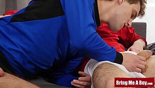 Bringmeaboy Twinks Jeremy Robbins and Curtis Cameron Engage in Intense Bareback Breeding