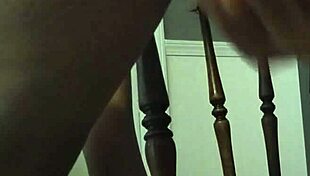 Girl With Hairy Pierced Pussy Rides Dildo