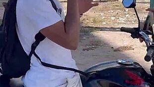 Brunette girlfriend moans on my dick.