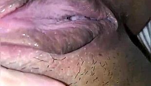 Emo girl shows her creamy pussy during intense masturbation orgasm