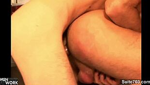 Hottie Long Haired Gay Gives Blowjob To Bald Guy