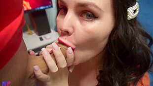 Cute girl with big natural tits sucks and fucks missionary. Facial finish awaits.