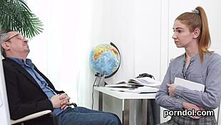 I tease the cute college nympho before nailing her hard as her senior teacher.