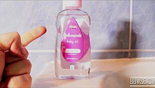 Busty Bbw Wife Oils Up Huge Tits