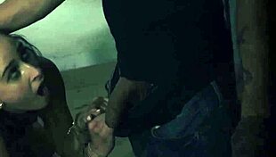 Rough teen 18+ babe gangbang left behind at building soiree