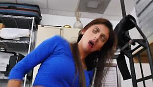 I feel so naughty showing my skinny brunette body to the director