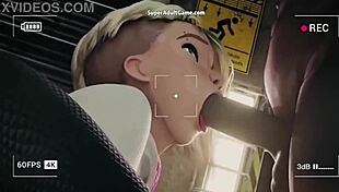 i plays spider woman sex game in 3d realistic uncensored with blowjob and black cock