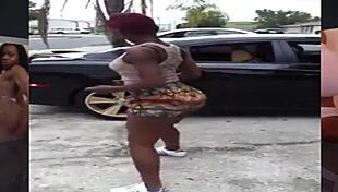 Big Booty Girls Clapping Asses And Grabbing In Candid Fun