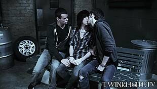 Three Young Gays Making Out Before Anal Pounding!