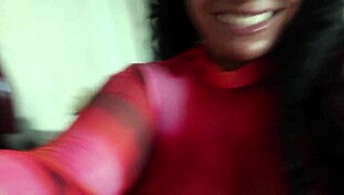 Emotional Surprise: Ebony Latina Fucks In Doggystyle With Pierced Clit