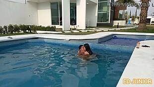 Mexican latina with tattoo sucks monster cock in pov blowjob cumshot