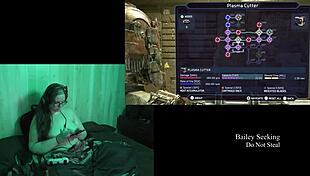 naked brunette plays deadspace part 8