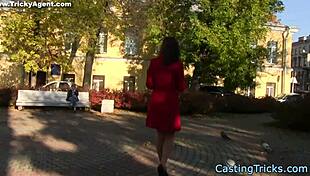 Busty Amateur Goes Through Casting Interview With Close-Ups On Her Tattoos And Big Tits