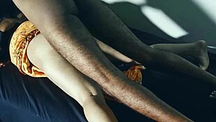 Chaude Bhabhi Desi gémit fort pendant le sexe anal en saree