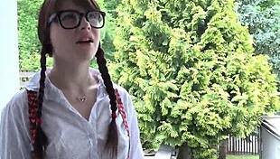 Exceptional slim teen gets her pussy spread and anal poked