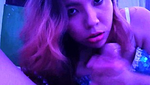 Really she enjoys sucking my dick