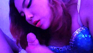 Really she enjoys sucking my dick