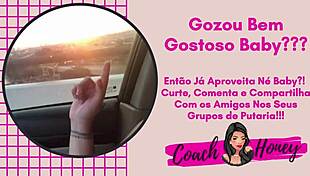 driving on marginal pinheiros, brazilian crossdresser guides jerk off with big tits and ass