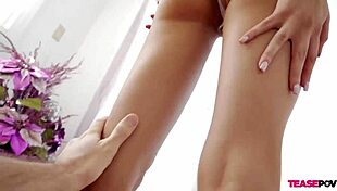 unbearable pleasure from teen's blowjob on my monster cock in pov