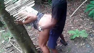 Sapeca RJ Couple Fucking Hard In The Forest Outdoors