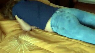 Latin Mother Boldly Masturbates Before Stepson, Allowing Intense Cum on Her Ass