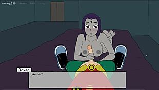 18Titans Episode 13 - Raven Handjob