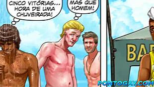 Cartoon Gay Amateur Compilation of Big Dick, Virgin Ass, and Blowjob